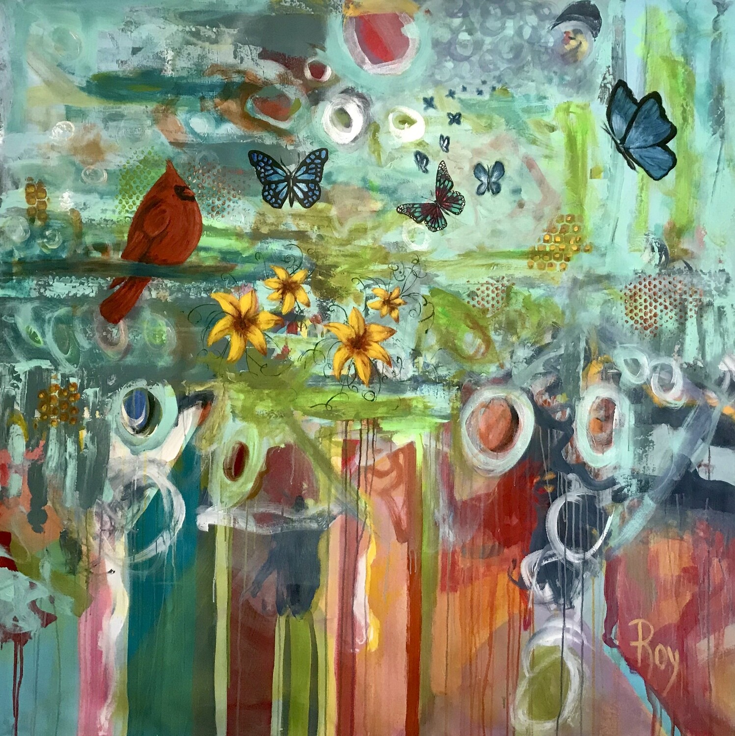 1-Envole toi 1 ...... 60&#39;&#39;x 60&#39;&#39;