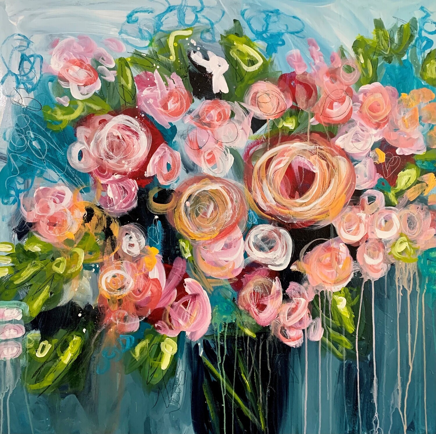 The flowers of love #8   36&quot;x 36&quot;