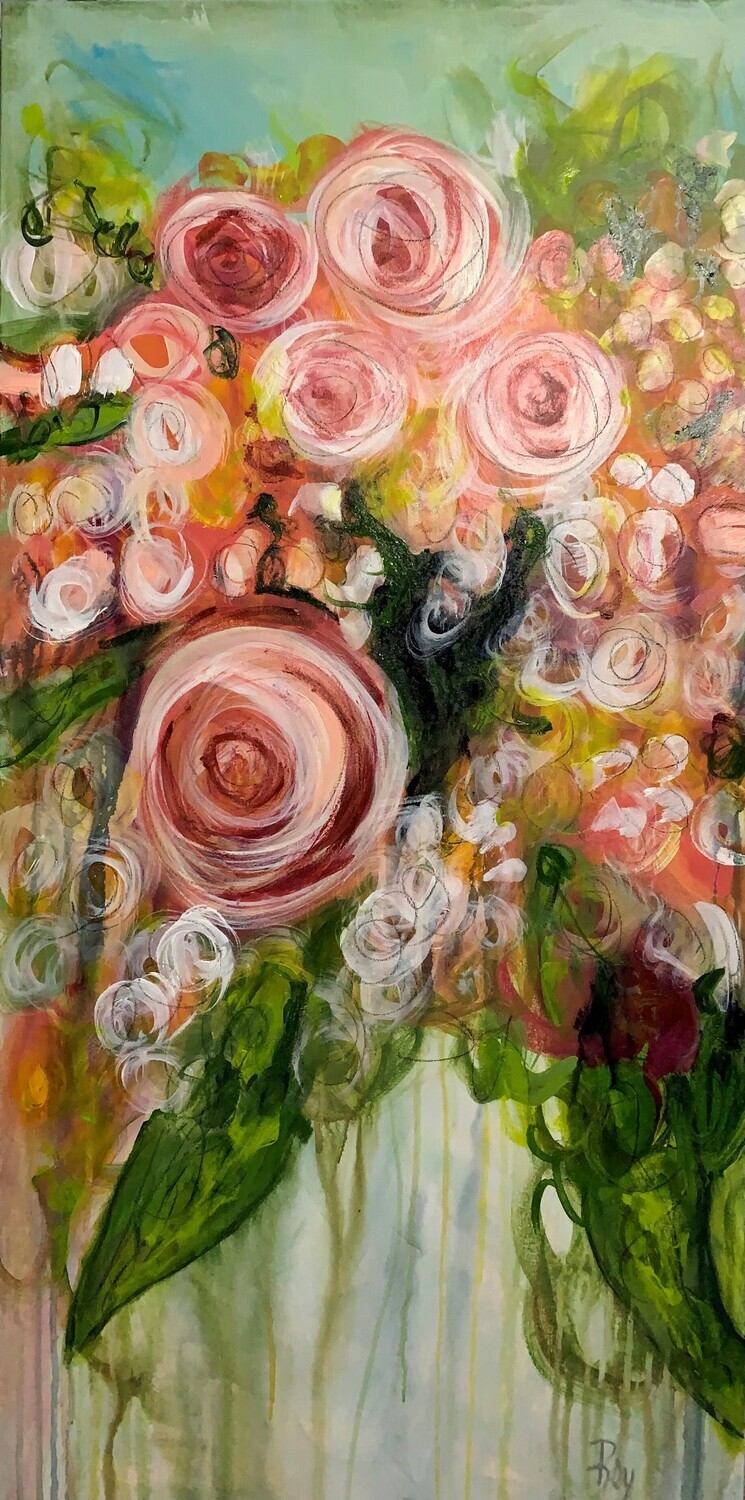 The flowers of love 15    40­­&#39;&#39;x 20&#39;&#39;