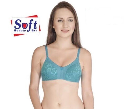 Soft Net and Hosiery Bra