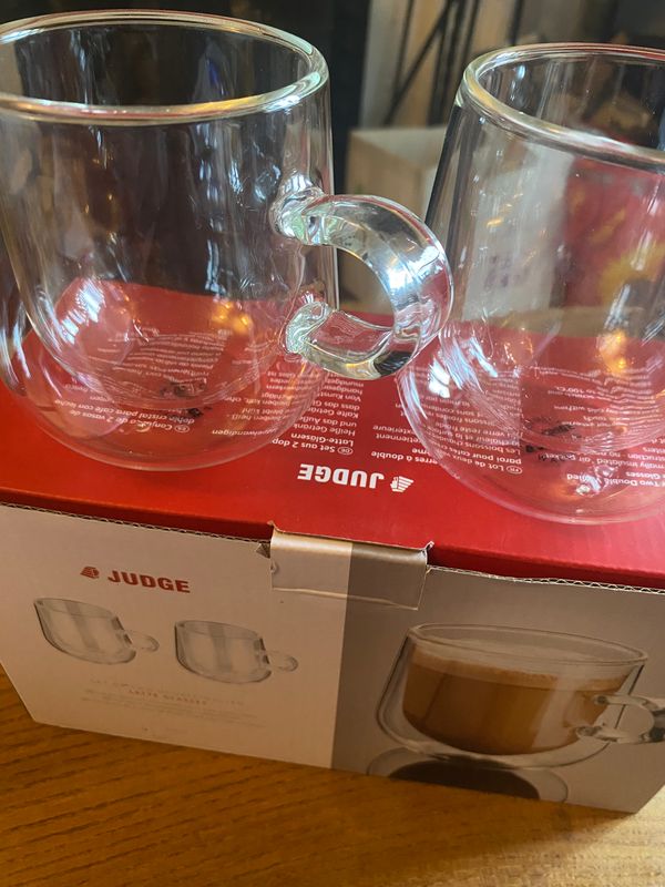 Double walled latte coffee cups