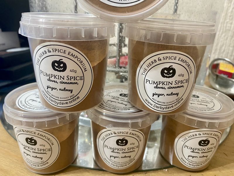 Pumpkin spice hand blended using true cinnamon
