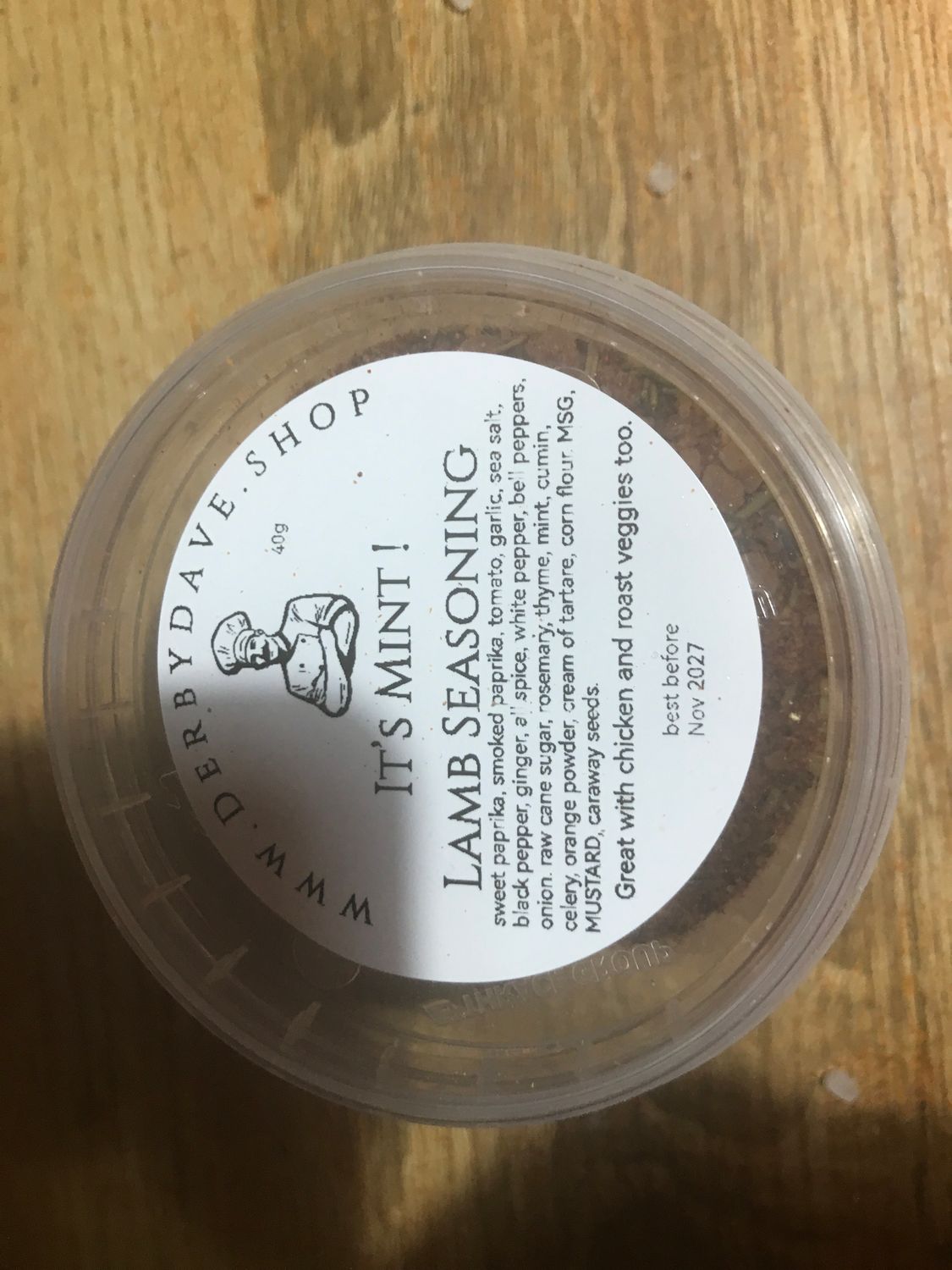 Minty lamb seasoning