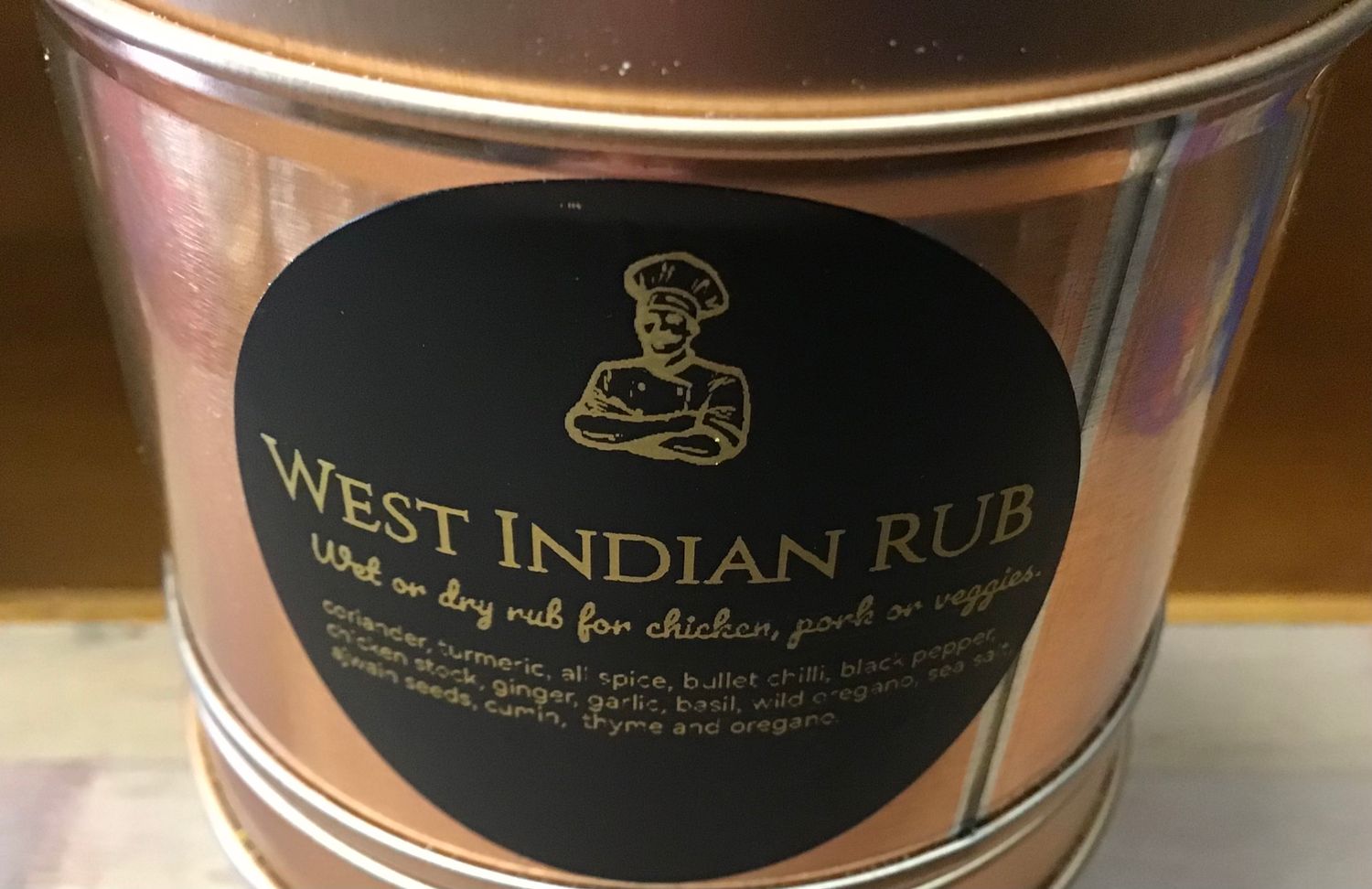 West Indian chicken rub, gorgeous flavours,