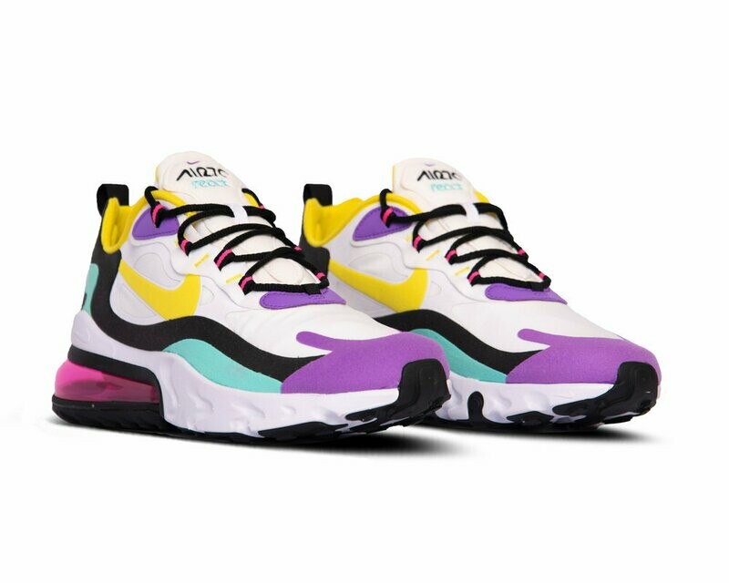 Nike Air Max 270 React White Dynamic Yellow