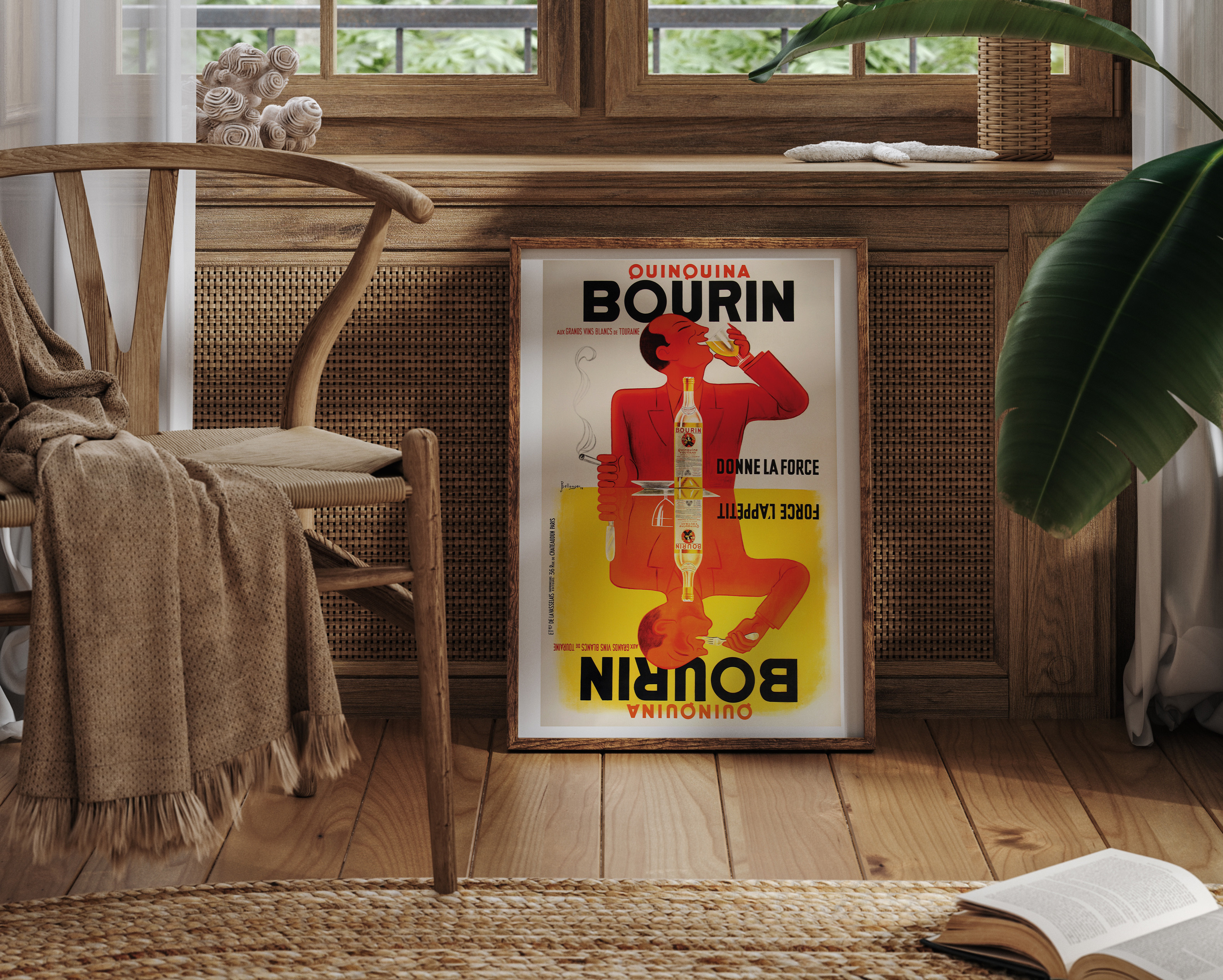 Original Vintage French Bourin Quinquina Liquor Poster 1936 by Bellenger –  The Ross Art Group