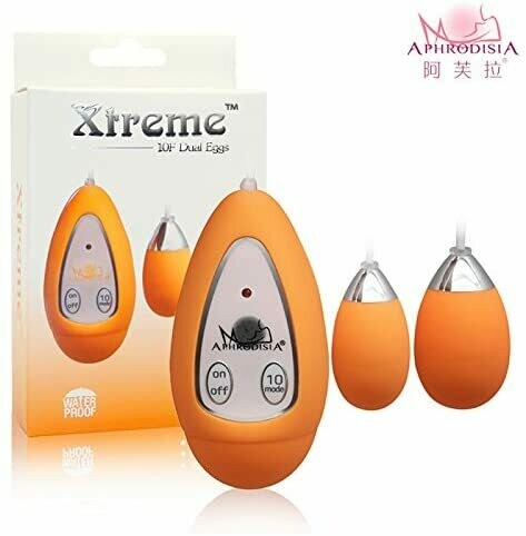 APHRODISIA Sex Shop 10 Vibration TWO EGGS ABS 100% Waterproof Quiet Dual Vibrating Eggs Vibrator Sex Toys For Women