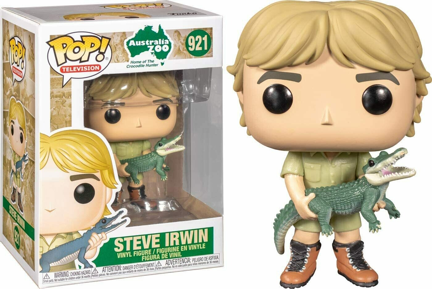 Funko Pop! Steve Irwin #921 (Cazador de cocodrilos)