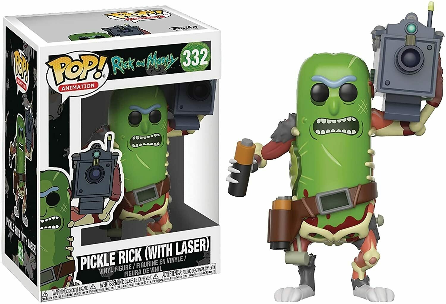 Funko Pop! Pickle Rick Pepino con Laser - Rick & Morty