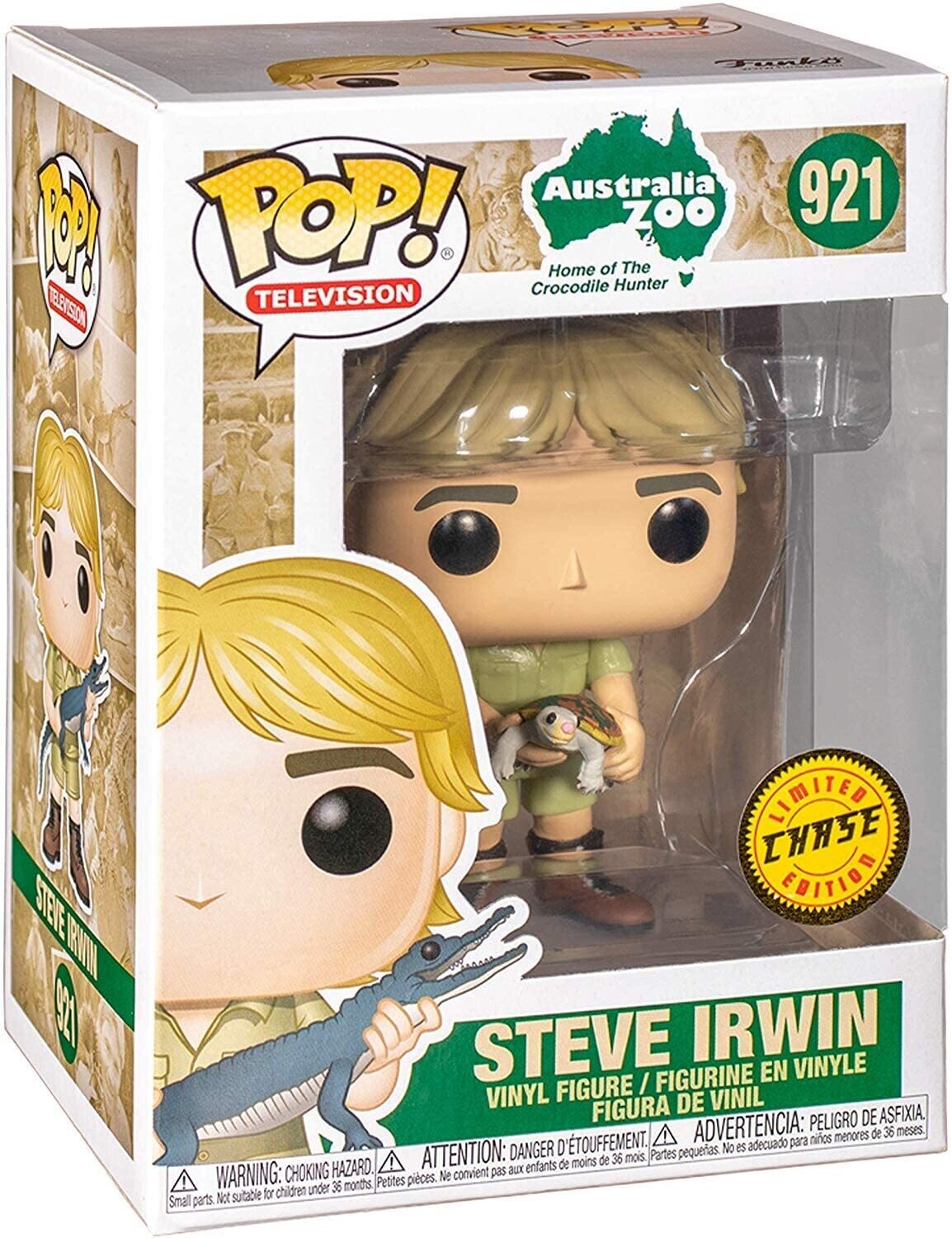 Funko Pop! Steve Irwin c Tortuga - Cazador d Cocodrilos