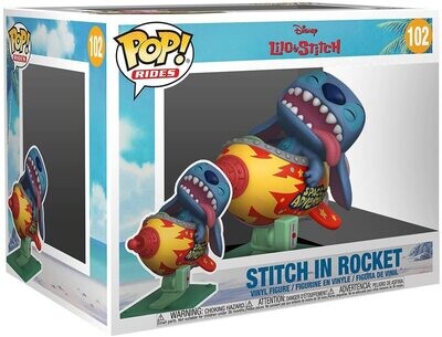 Funko Pop! Rides: Stitch en Cohete #102 - Lilo & Stitch