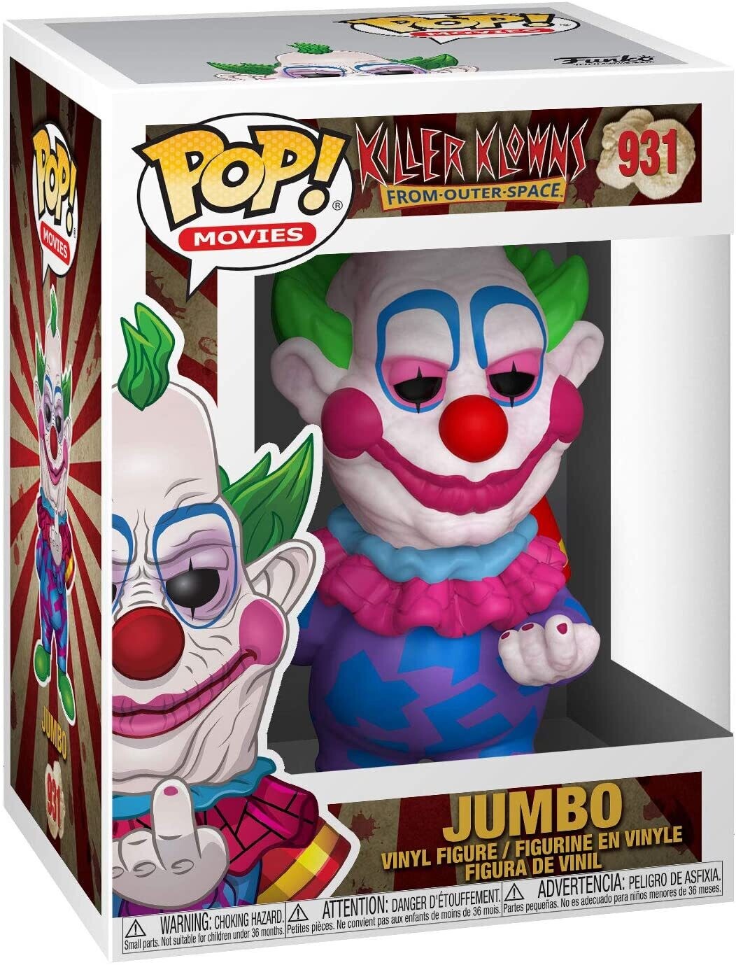 Funko Pop! Jumbo #931 - Killer Klowns Payasos Asesinos