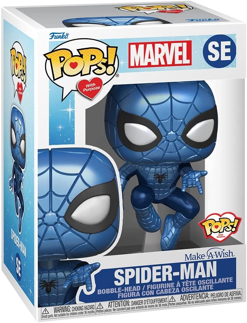 Funko Pop! Spider-Man Azul Metalico