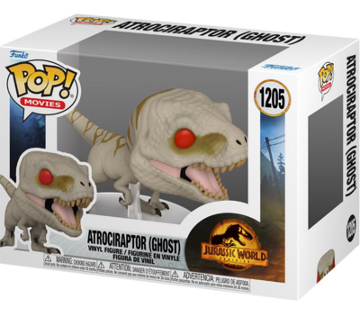 Funko Pop! Atrociraptor (Ghost) #1205 - Jurassic World Dominion