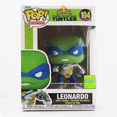 Funko Pop! Leonardo Power Ranger Azul #104 SDCC 2022