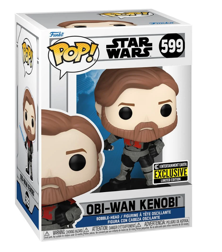Funko Pop! Obi-Wan Kenobi #599 Armadura Mandalorian Clone Wars EE Exclusivo