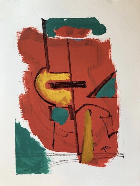 Oil on paper