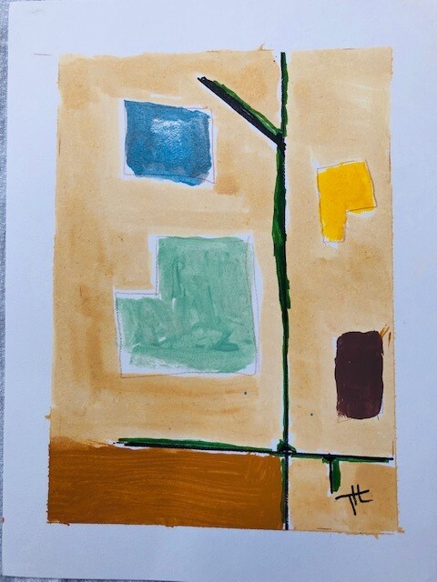 Oil on paper  9x12