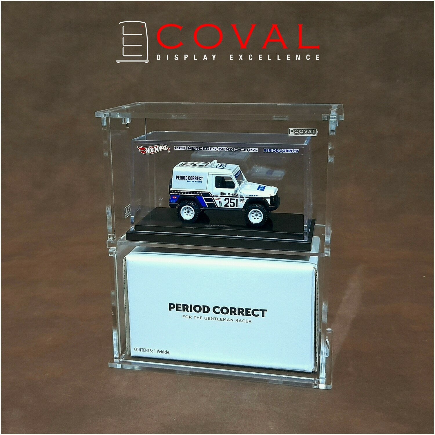 SLC-102T Acrylic Display Case for Standard RLC Boxed Cars with Front Door