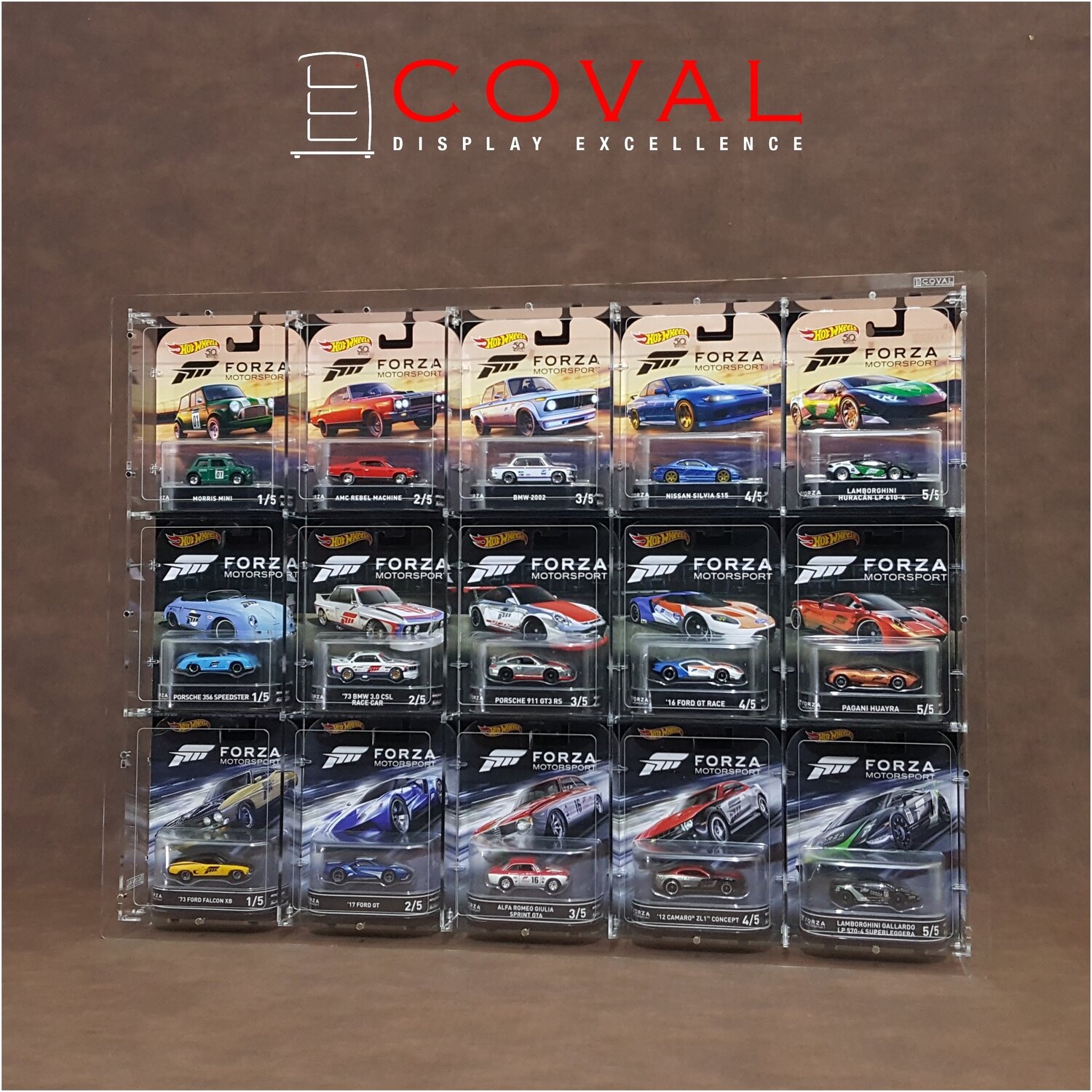 CWF-503 Acrylic Wall Display for 5 x 3 