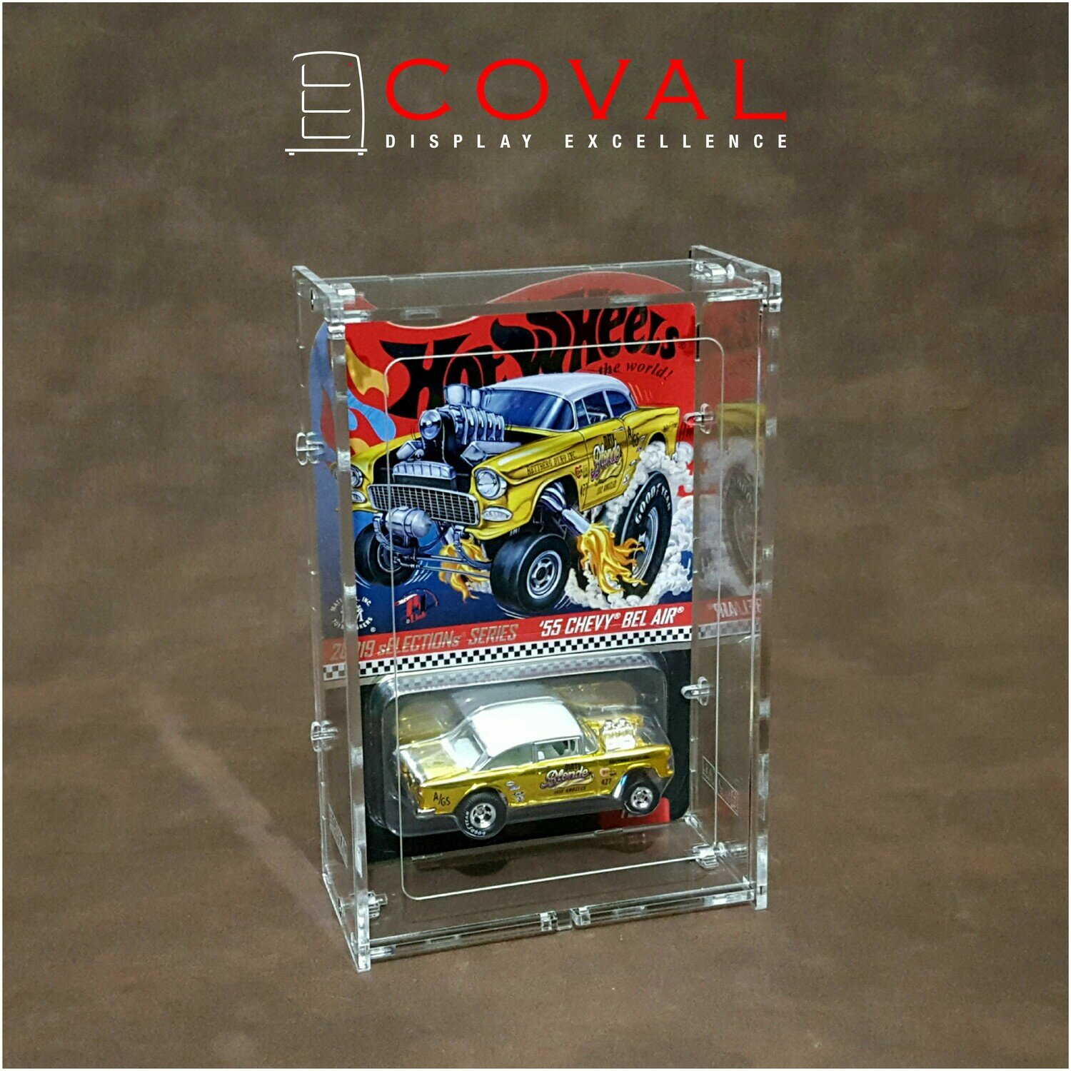 COVAL HDW101 Acrylic Display Case for Single Wide Premium Carded Hot