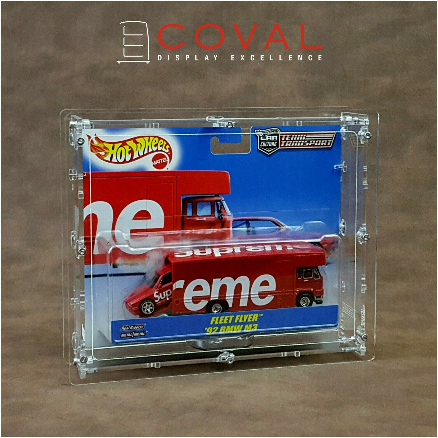 COVAL HDS-101 Acrylic Display Case for Carded Short Card Hot Wheels 