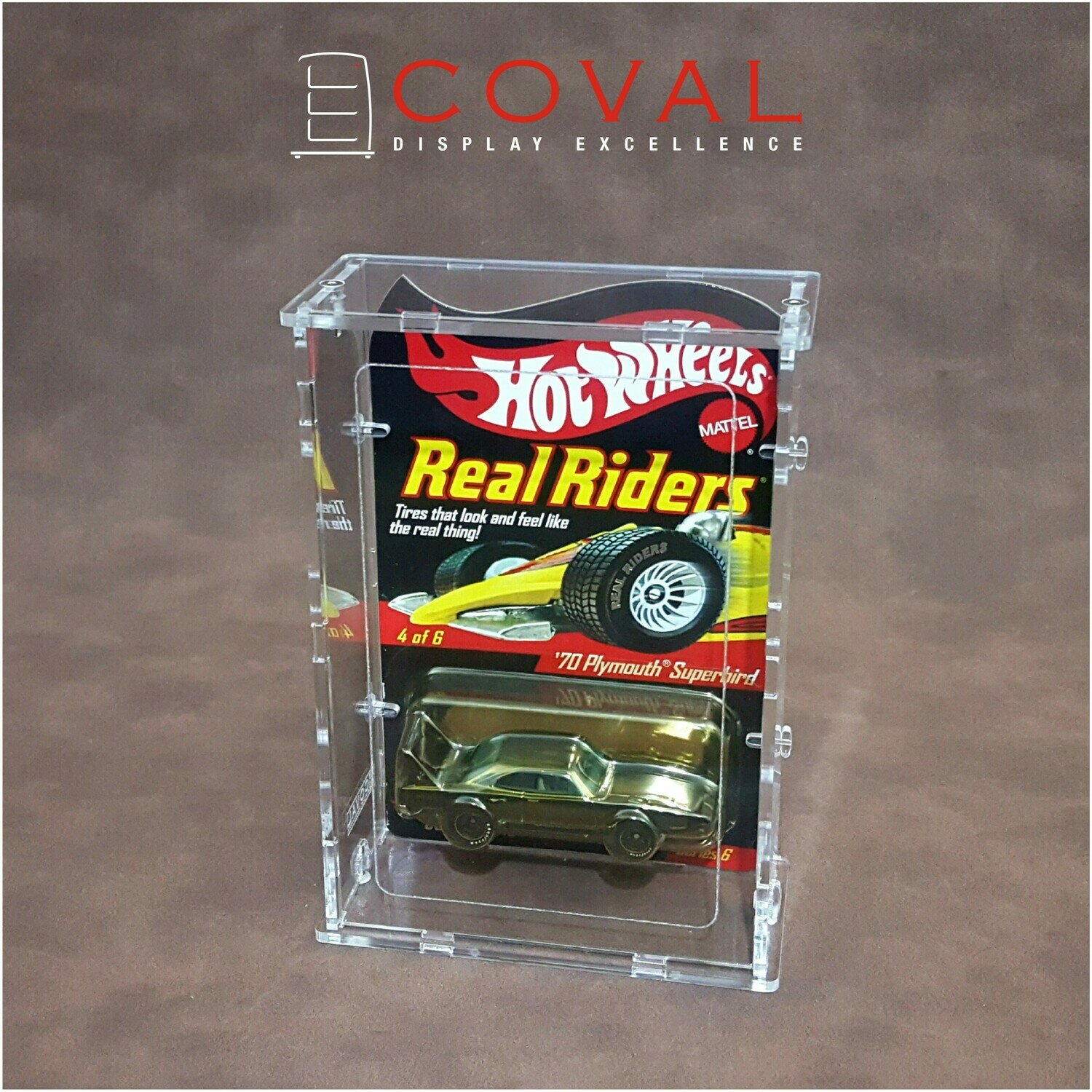 SRC-101 Acrylic Display Case for 1 x 1 Carded RLC and Mainline Hot Wheels *Stackable *Wallmountable