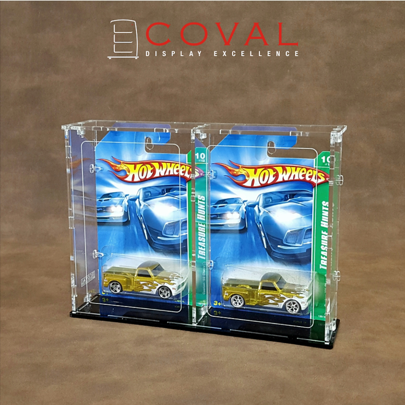 Mainline Hot Wheels 3 pcs COVAL HRC-101 Acrylic Display Case for Carded Basic 