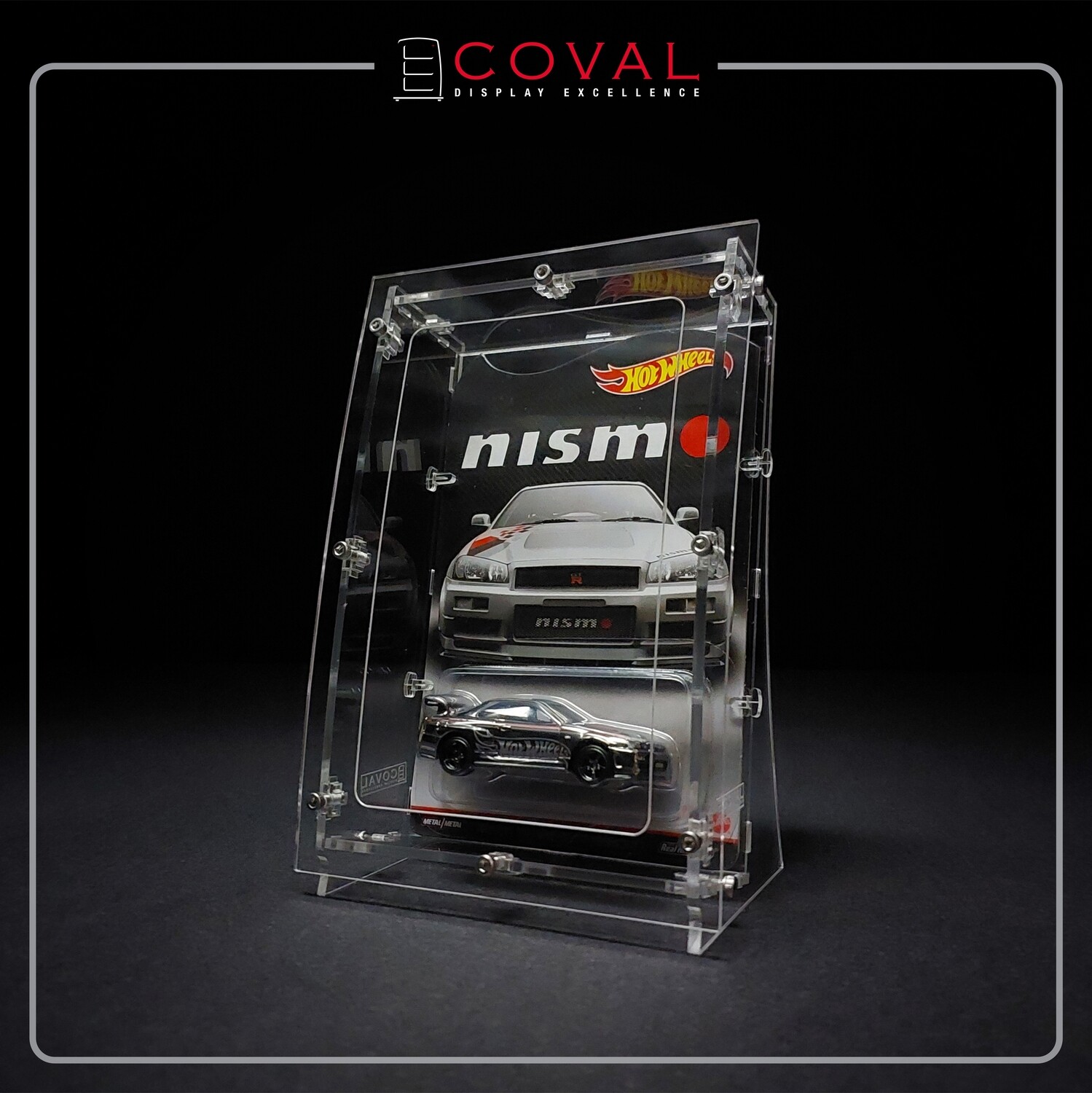 ARC-01 Acrylic Display Case for Single Carded RLC and Mainline Hot Wheels with Arched Front