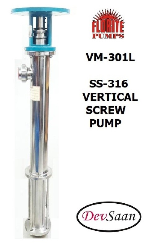 SS-316 Vertical screw pump VM-301L Pompa ulir vertikal