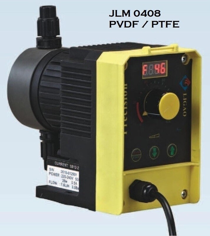 Pompa Dosing Solenoid JLM 0408 PVDF Diaphragm Metering Pump