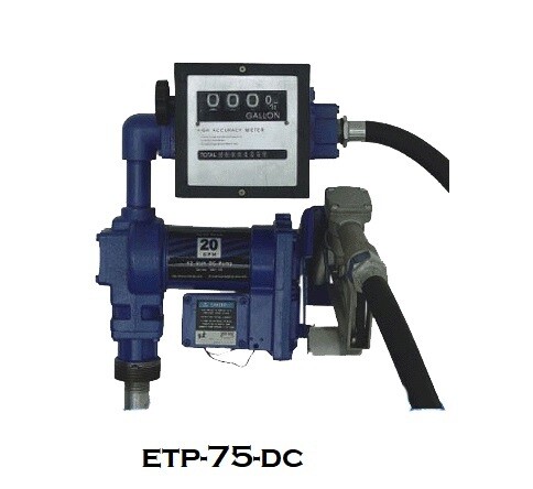 Fuel Dispenser ETP-75-DC Ex-proof - 75 Lpm 10 Mtr