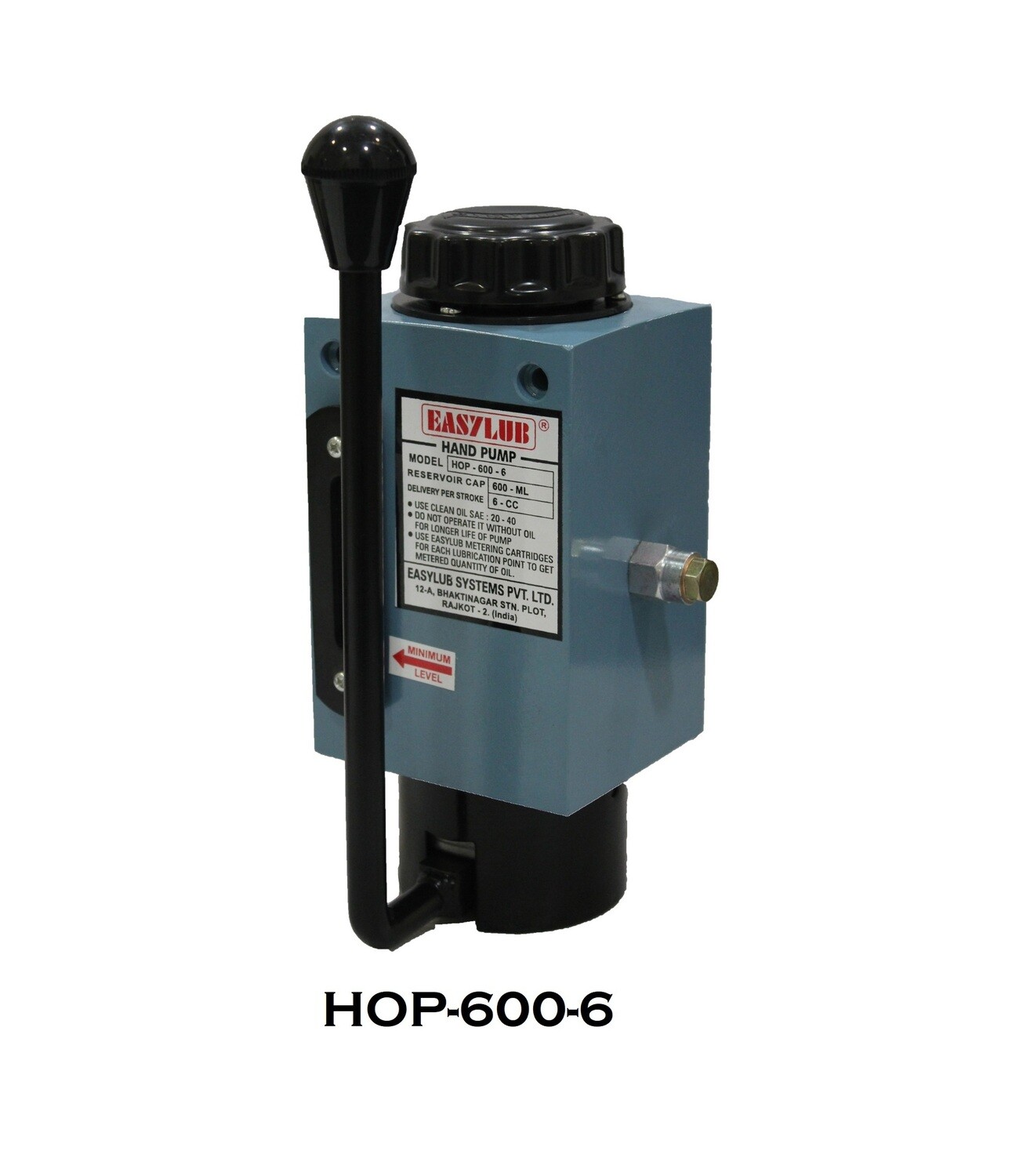 Lubrication Oil Pump HOP-600-6 Pompa Oli Manual