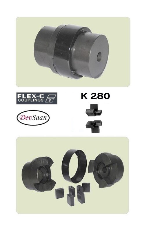 Cushion Pad Coupling K 280 Flex-C Max Bore 80 mm