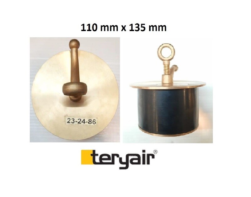 Brass Scupper plug 110 mm x 135 mm IMPA 23 24 86