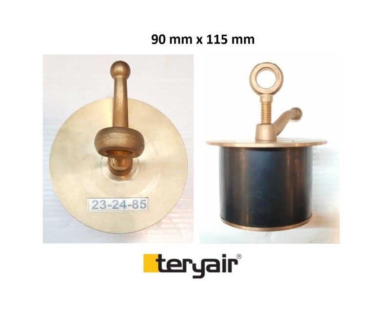 Brass Scupper plug 90 mm x 115 mm IMPA 23 24 85
