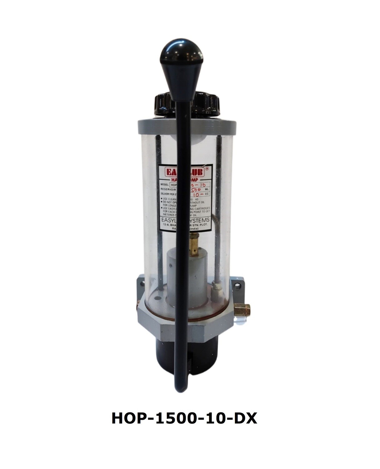 Lubrication Oil Pump HOP-1500-10-DX Pompa Oli Manual