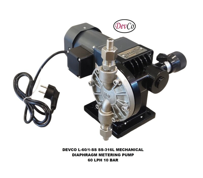 Pompa Dosing L-60-1-SS Mechanical Diaphragm Metering Pump