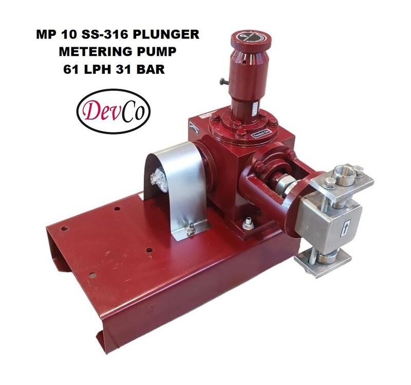 Pompa Dosing MP16131 SS-316 Plunger Metering Pump 61 LPH 31 Bar