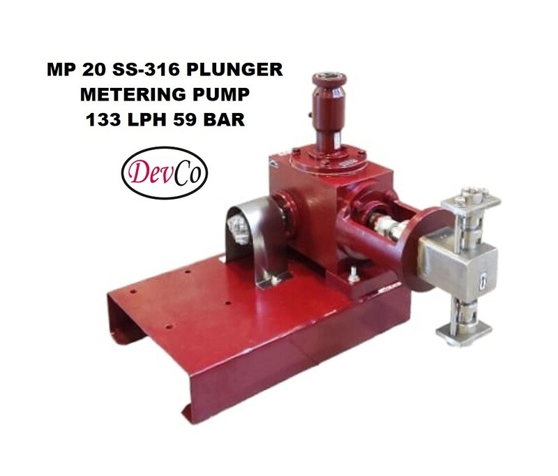 Pompa Dosing MP213359 SS-316 Plunger Metering Pump 133 LPH 59 Bar