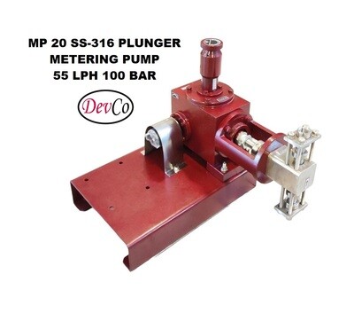 Pompa Dosing MP255100 SS-316 Plunger Metering Pump 55 LPH 100 Bar