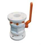 Ball Valve Polypropylene 3&quot; x 3&quot; Flange Universal Standard