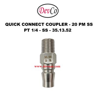 20 PM SS Quick Connect Coupler - PT 1/4