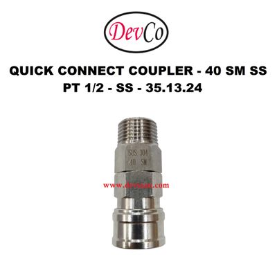 40 SM SS Quick Connect Coupler - PT 1/2