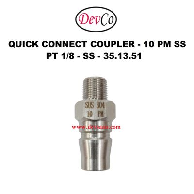 10 PM SS Quick Connect Coupler - PT 1/8