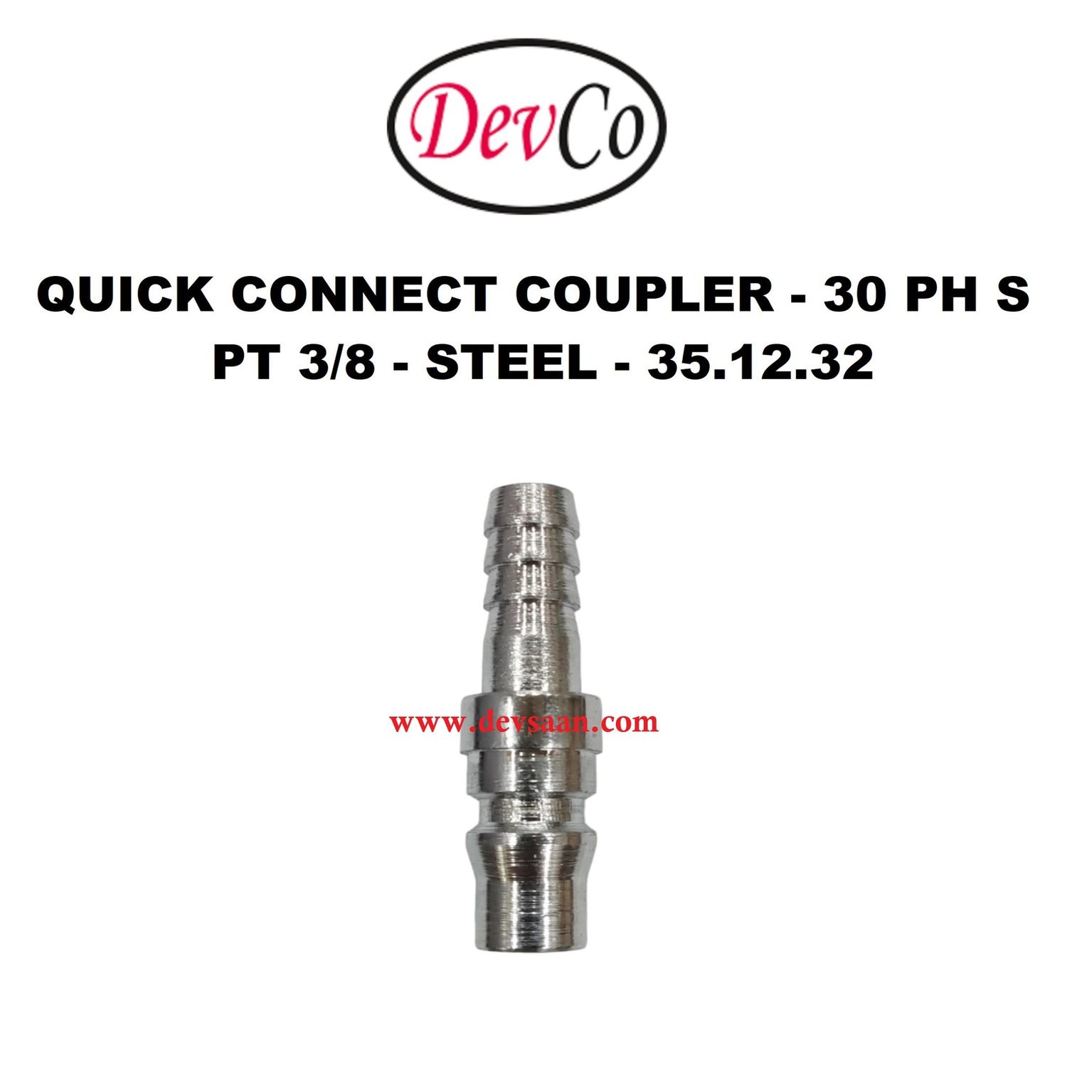 30 PH S Quick Connect Coupler - PT 3/8
