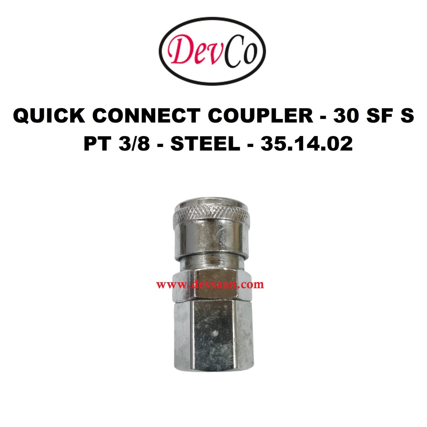 30 SF S Quick Connect Coupler - PT 3/8