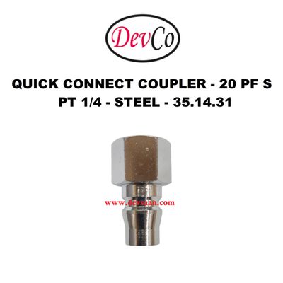 20 PF S Quick Connect Coupler - PT 1/4