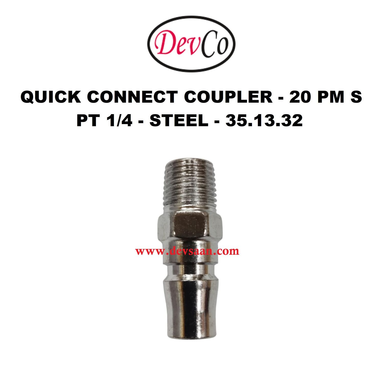20 PM S Quick Connect Coupler - PT 1/4