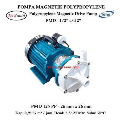 Polypropylene Magnetic Drive Pump PMD-125 Pompa Magnetik